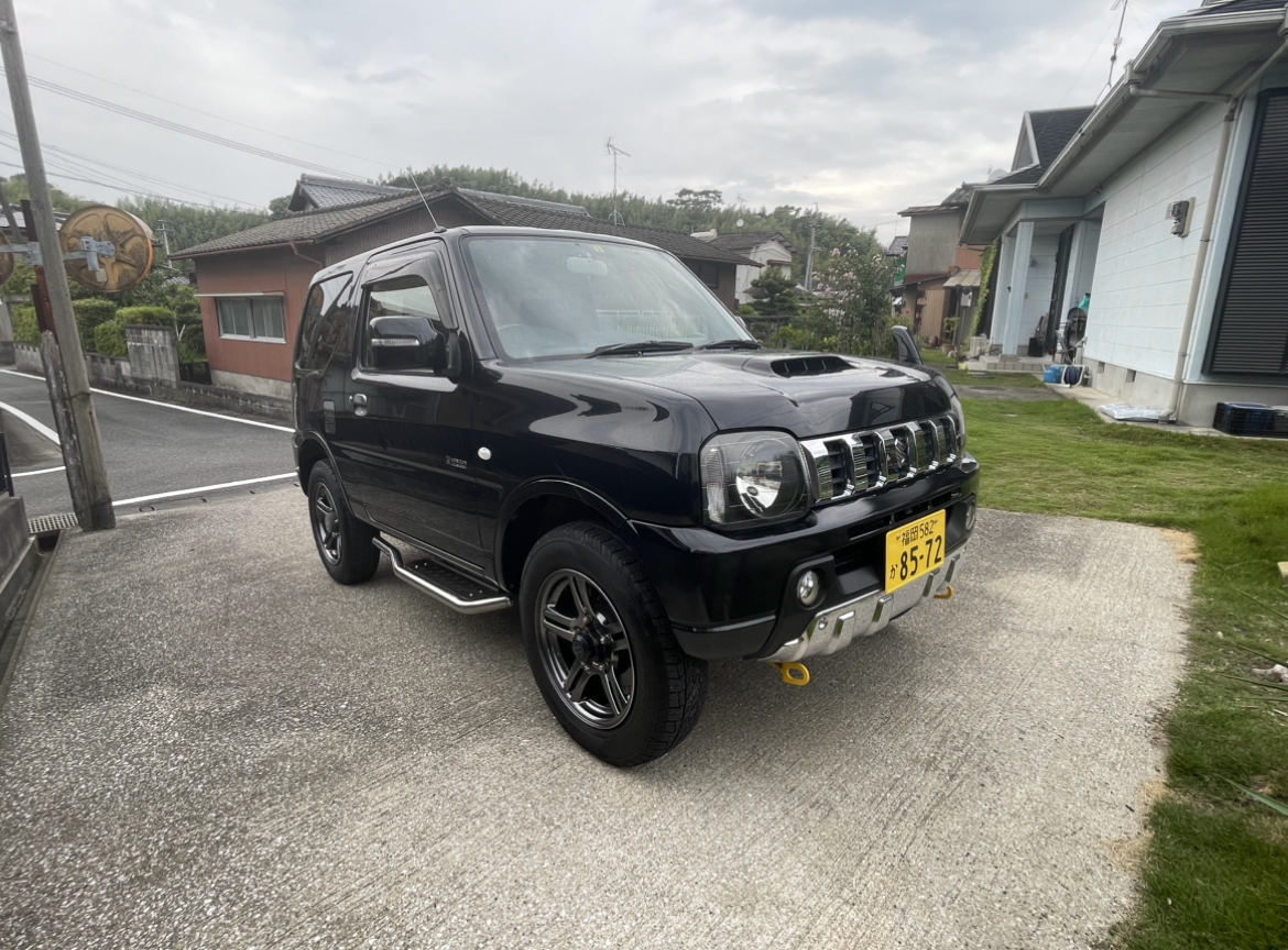 スズキJB23ジムニー黒 ジムニーJB23を手元に回収｜一度汚れたものが再び輝く魅力｜黒を綺麗に